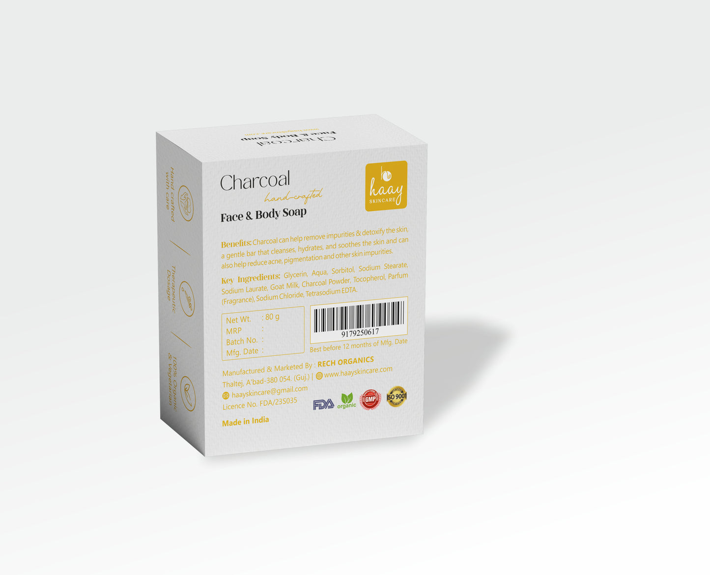 Charcoal Face And Body Soap