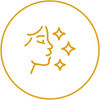 Radiant glowy skin texture