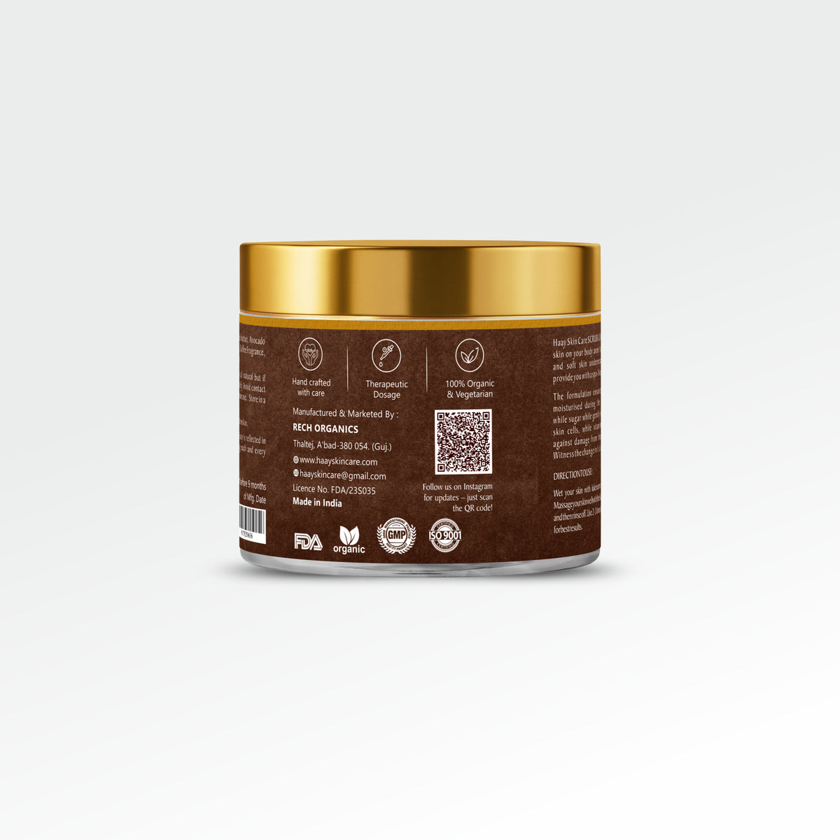 Scrub Coffee Whipped Sugar Scrub Back Jar