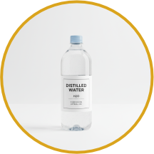 Distilled Water - prevents irritation & buildup