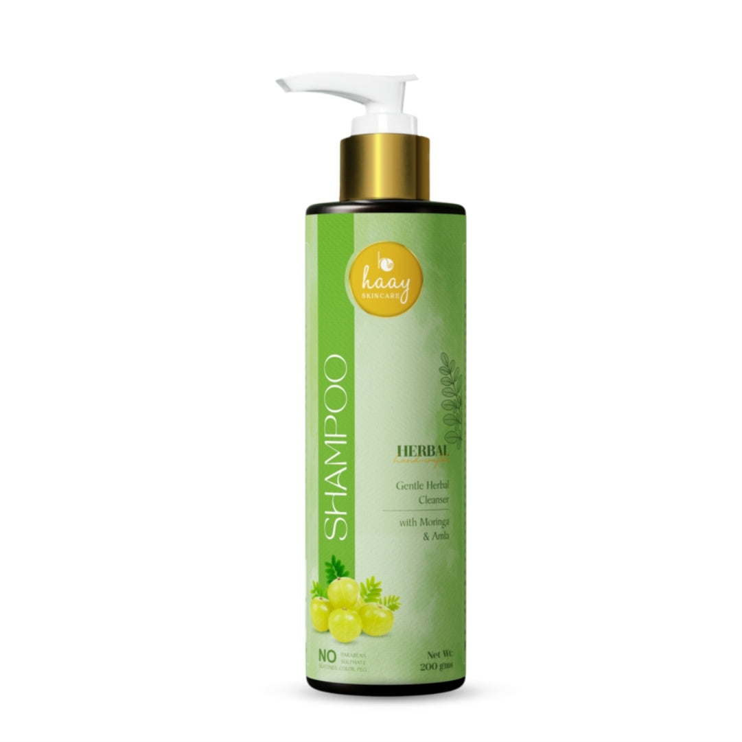 Herbal Hair Shampoo Bottle Front View