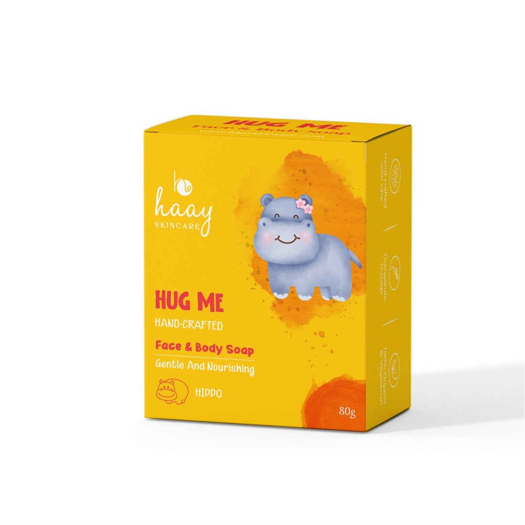 Hippo Hug Me Face & Body Soap Box