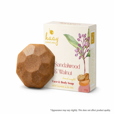 Sandalwood and Walnut Detan Soap Bar | Face and Body Soap
