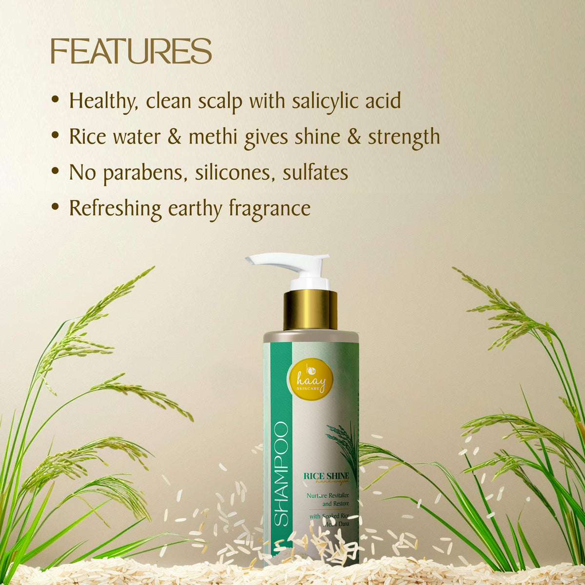 Rice Shine Shampoo Natural Ingredients Photo
