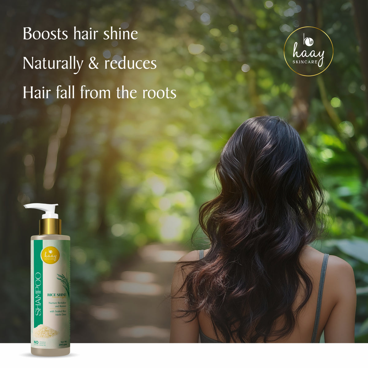 Rice Shine Shampoo for Frizz Control and Shine