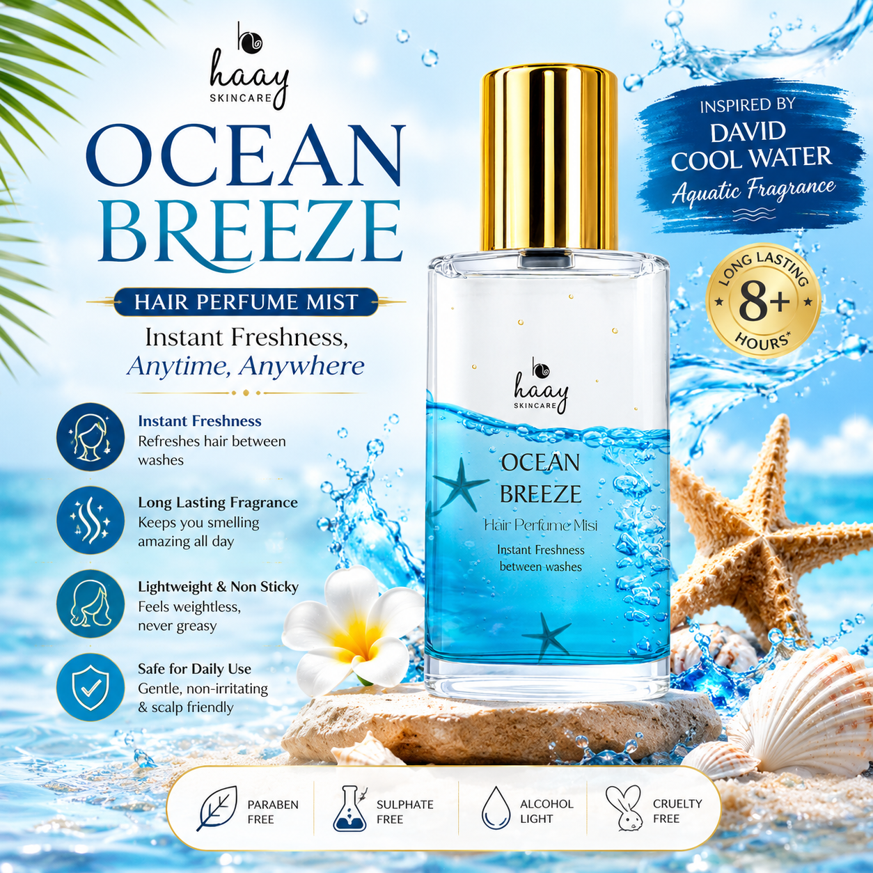Hair Mist Perfume | Hair Veil - Ocean Breeze