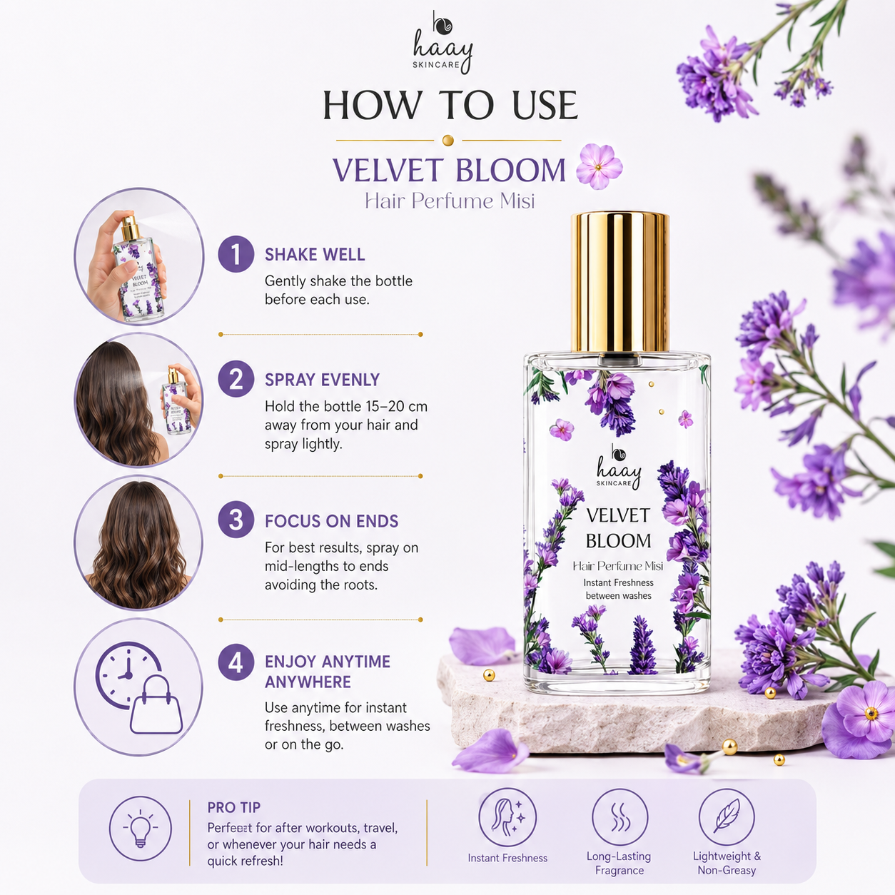 Hair Perfume Mist | Hair Veil - Velvet Bloom